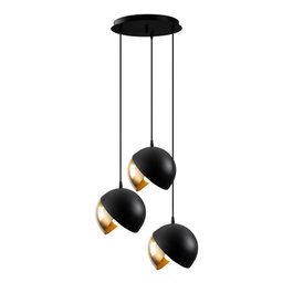 Opviq Berceste - 252-S2 Lámpara de araña Negro y Oro